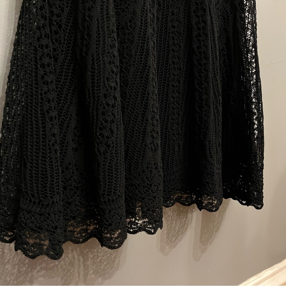 BNWT Alexander McQueen Black Patchwork Lace Midi Skirt, size S - Picture 6 of 12